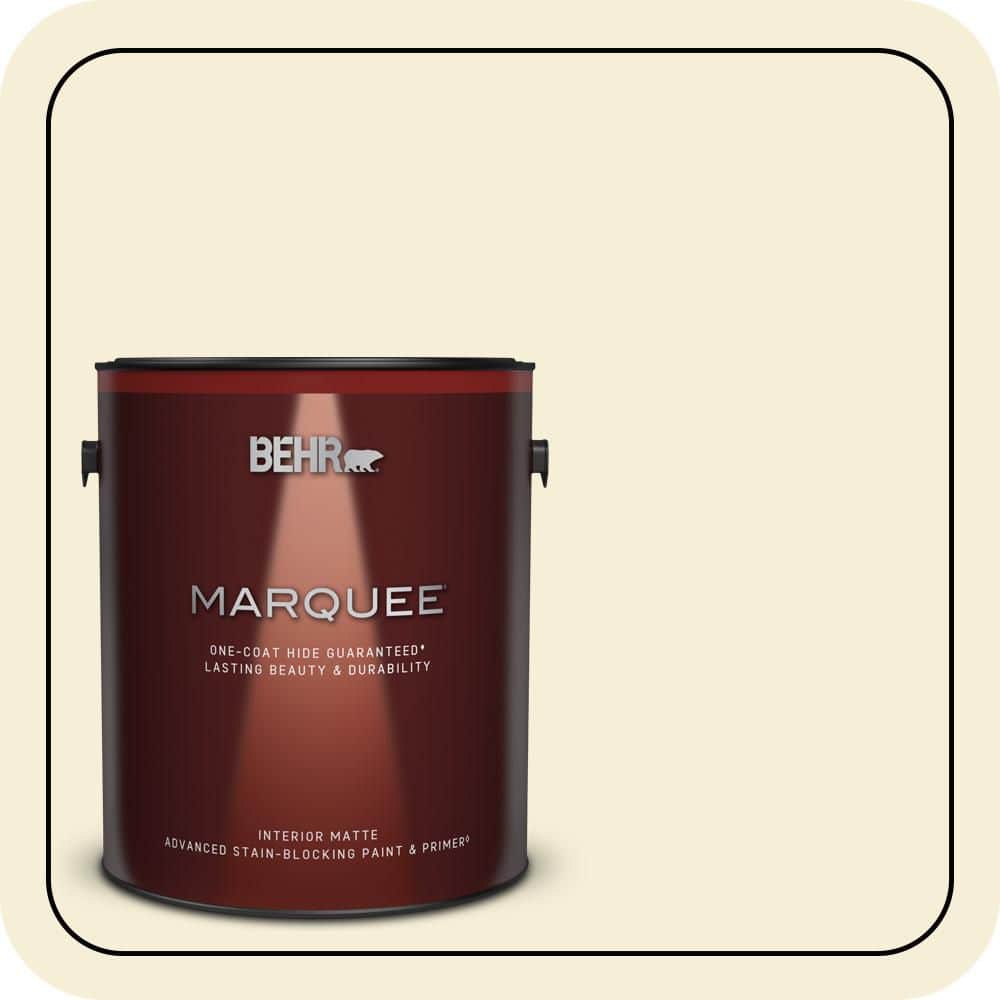 1 gal. #W-B-320 White Corn Matte Interior Paint & Primer product image for price tracking