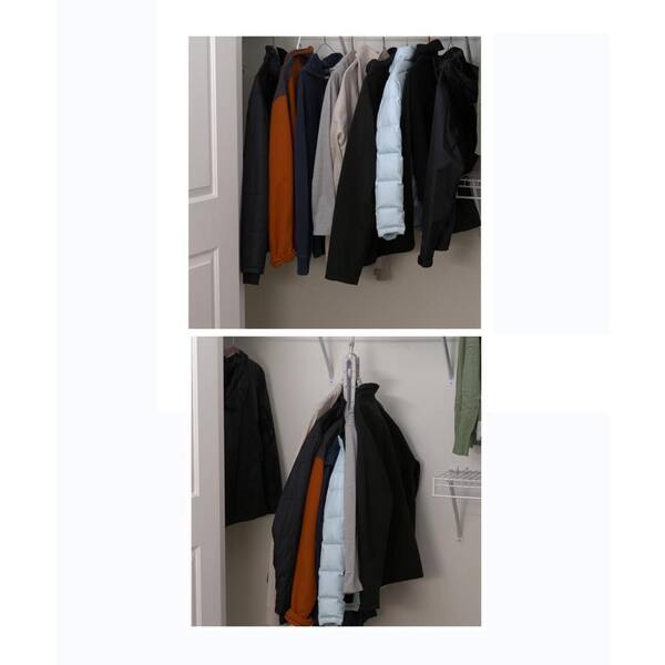 Lavish Home Black Space-Saving Plastic Hangers 20-Pack