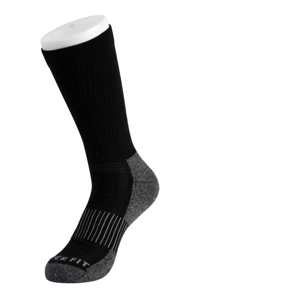 Reviews for COPPER FIT Large/X-Large Black Copper Infused Crew Sport Socks  (2-Pack)
