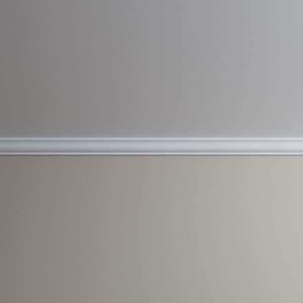 Ekena Millwork Nora 1.625 in. D x 2.875 in. W x 96 in. L Polyurethane Crown Moulding