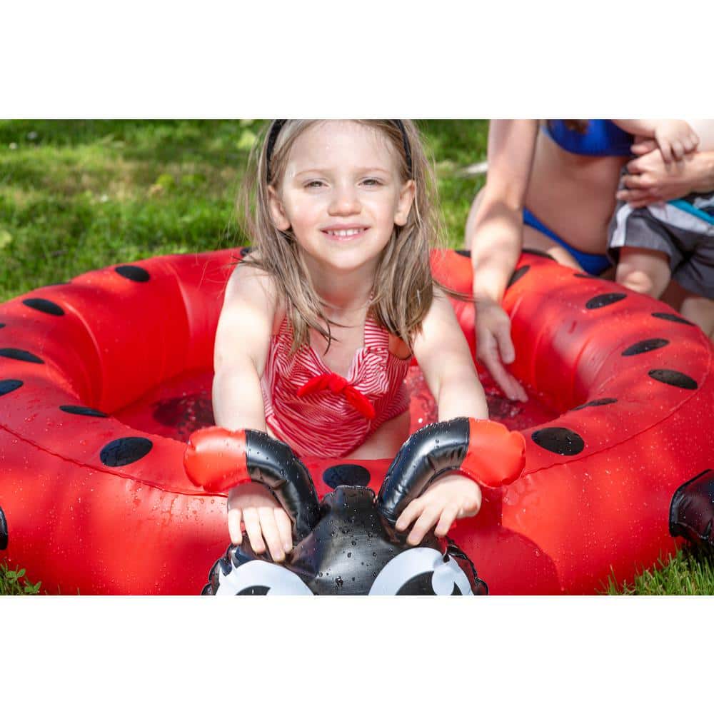 Ladybug Inflatable Round Kiddie Pool with Antennae