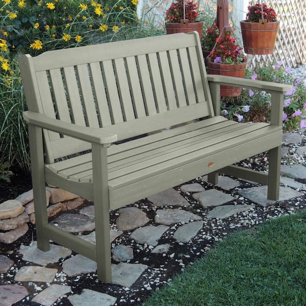 Highwood 5 ft. 2-Person Eucalyptus Recycled Plastic Outdoor Bench