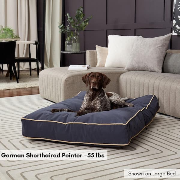 Happy Hounds Buster Large Denim Dog Bed DB150L-DENIM - The Home Depot