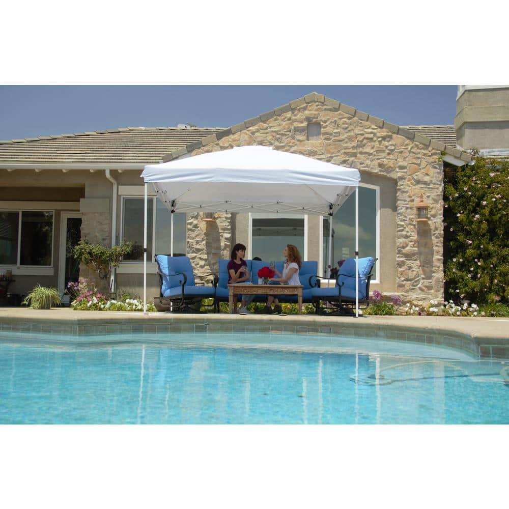 Everbilt 10 ft. x 10 ft. White Commercial Instant Canopy-Pop Up Tent ...