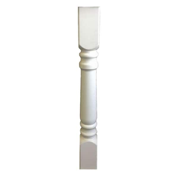 RDI Porch and Newel 48 in. x 4 in. x 4 in. Vinyl Turned Fence Post Sleeve