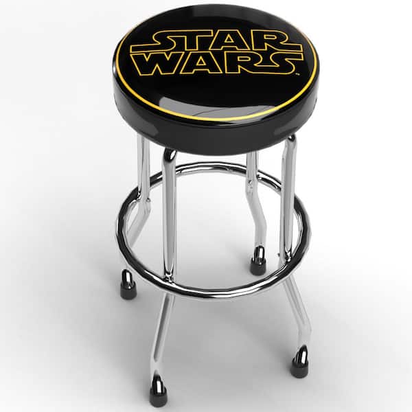 Plasticolor Star Wars Logo Padded Bar Stool Garage Kitchen Workbench Shop Seat 