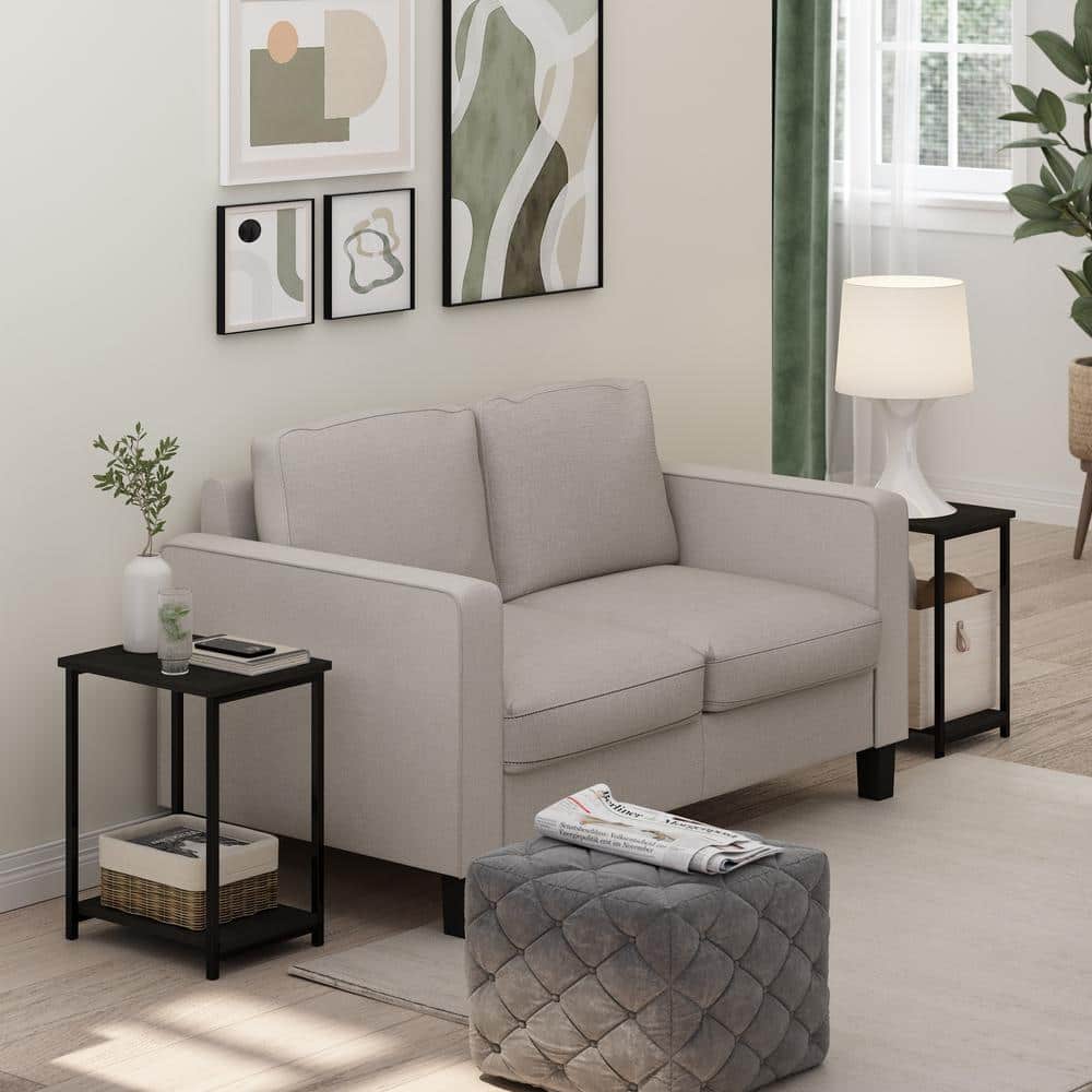 Furinno Simplistic 15.2 in. Espresso Rectangle Wood End Table with