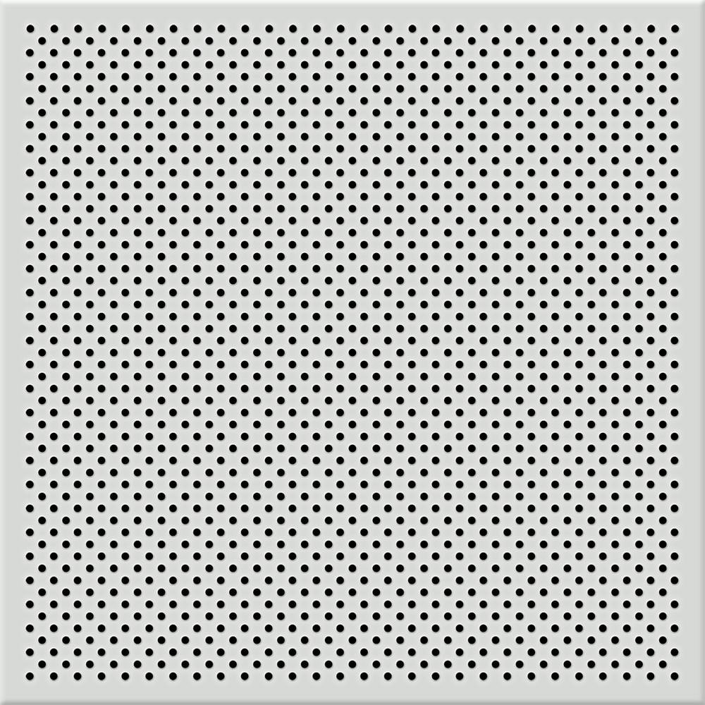 Toptile White 2 Ft X 2 Ft Perforated Metal Ceiling Tiles Case Of 10 Hcw The Home Depot