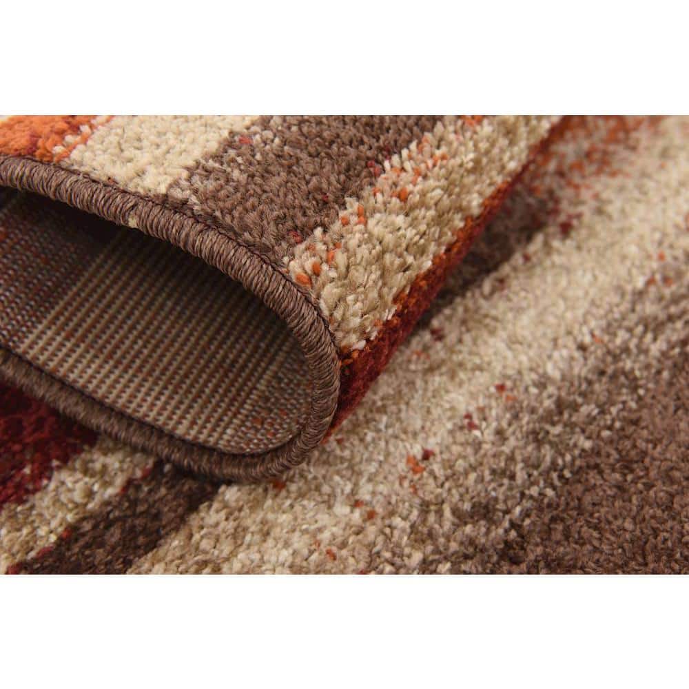 Autumn Harvest Multicolor Geometric 5' x 8' Area Rug