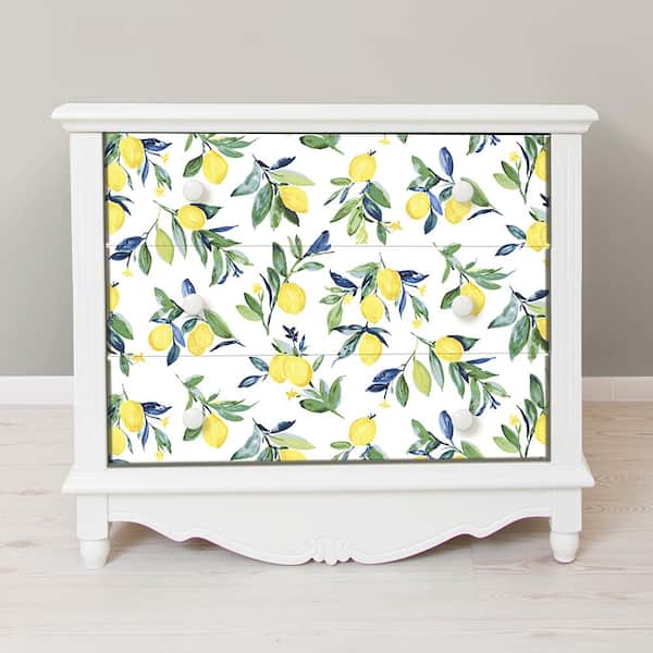 NuWallpaper Lemon Drop Yellow Vinyl Peel & Stick Wallpaper Roll