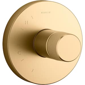 Components 1-Handle Valve Trim Kit in Vibrant Brushed Moderne Brass