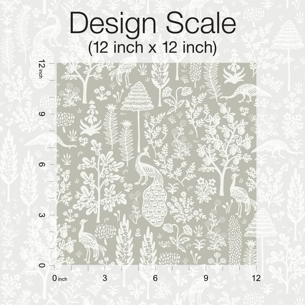 Menagerie Toile Black and White Washable Wallpaper Roll