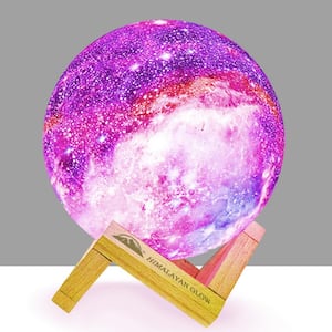 Galaxy Lamp, 5 .9 inches Tall, Best Night Light Table Lamp with Remote & Touch Control, 16 RGB Colors
