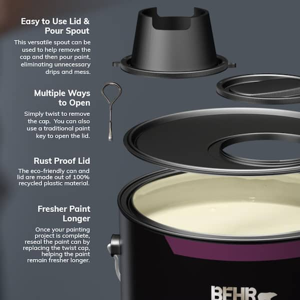 BEHR DYNASTY 1 gal. #PPU5-11 Delicate Lace Satin Enamel Interior