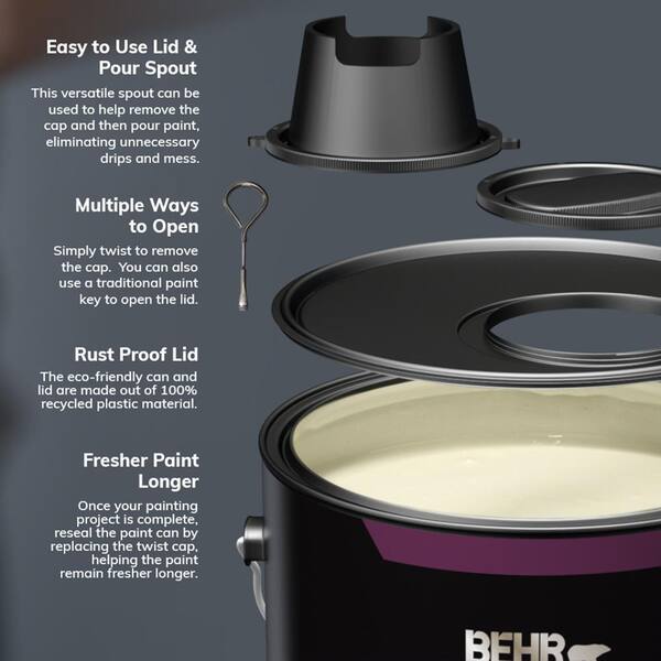 BEHR DYNASTY 5 gal. #T13-2 Empire Porcelain Satin Enamel Interior  Stain-Blocking Paint & Primer 765005 - The Home Depot