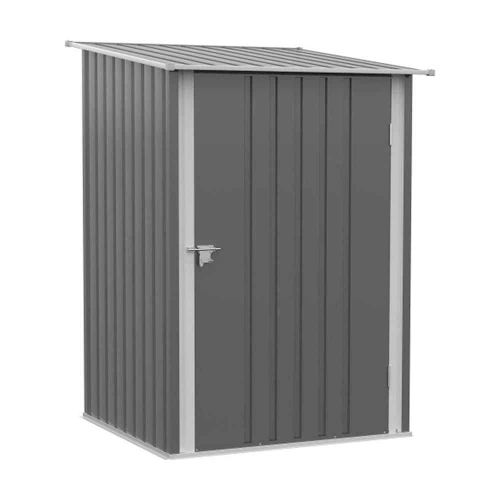 3.3 ft. W x 3.4 ft. D Outdoor Metal Storage Tool Shed with Sloped Roof, 2 V