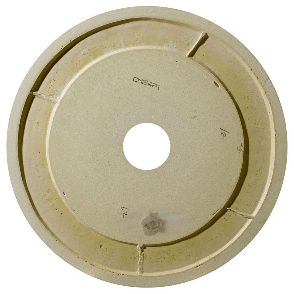 Swindon 24" Gray Urethane Ceiling Medallion
