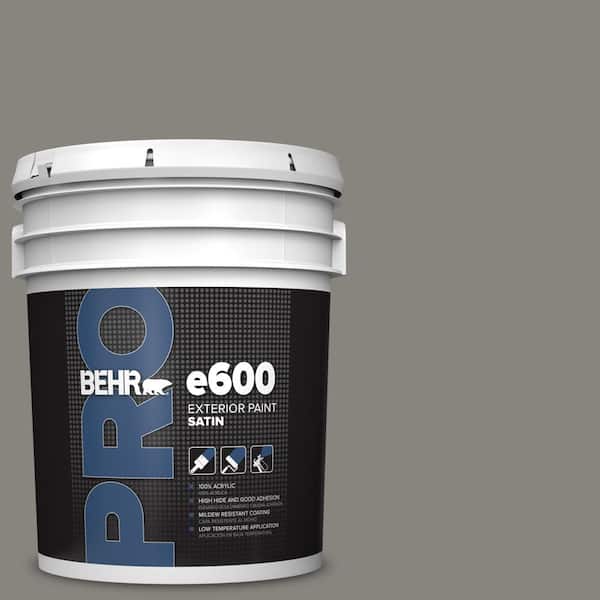 5 gal. #PPU24-07 Barnwood Gray Satin Enamel Exterior Paint