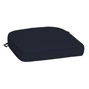 ProFoam 20 in. x 19 in. Classic Navy Blue Rounded Rectangle Outdoor Chair Cushion