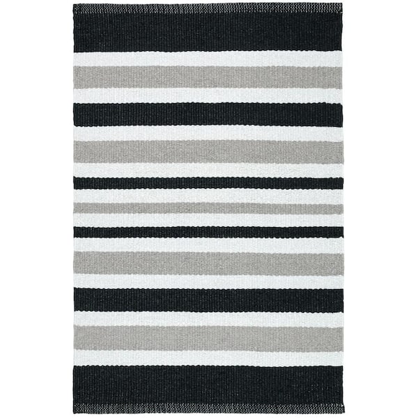 Oakley Stripe Handwoven Neutral 8 ft. x 10 ft. Outdoor Area Rug
