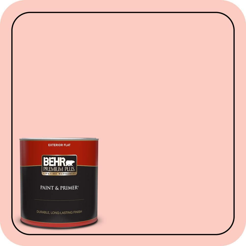 1 qt. #170A-2 Strawberry Mousse Flat Exterior Paint & Primer price history on PriceWatchPro