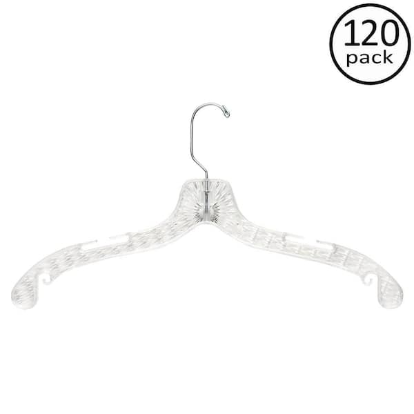 Honey-Can-Do Crystal Cut Plastic Shirt Hangers 8 Pack