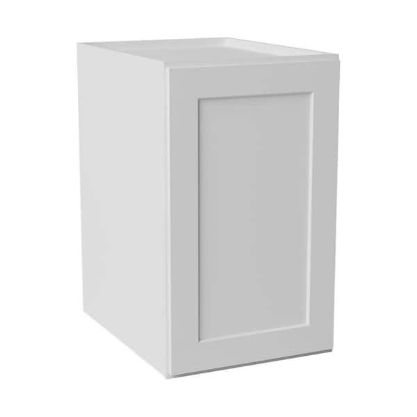 18 in. W x 24 in. D x 30 in. H Ready to Assemble Solid Wood Shaker Pantry Kitchen Cabinet in White