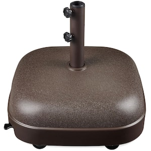 best choice products mobile hdpe plastic patio umbrella base 330lb Capacity Fillable Heavy-Duty Outdoor Cantilever w/ Easy-Fill Spouts Made from durable high Best Choice Products 123 lbs.
