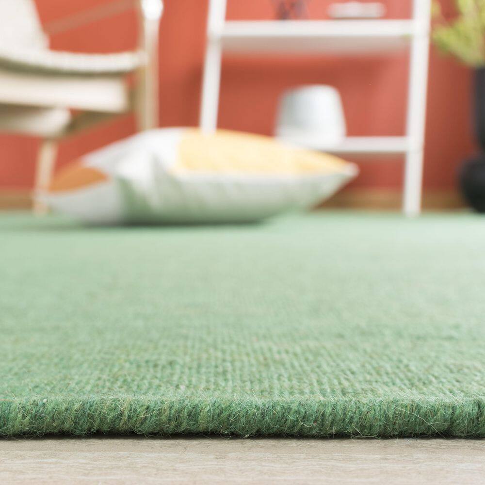 Safavieh Green Wool and Cotton Flat Woven 8' x 10' Area Rug