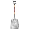 Husky 28 in. D-Grip Short Wood Handle Aluminum Scoop Shovel 77531-947