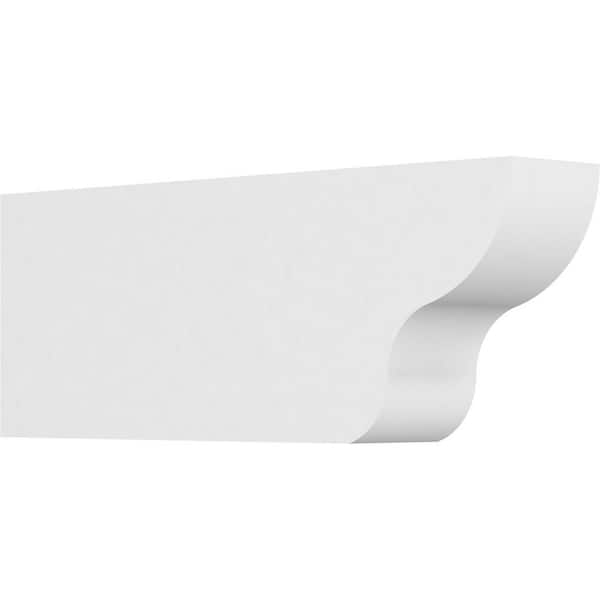 Ekena Millwork 3 in. x 6 in. x 16 in. Greensboro PVC Rafter Tail Brace