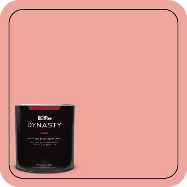 1 qt. #160B-4 Modestly Peach Matte Interior Stain-Blocking Paint and Primer