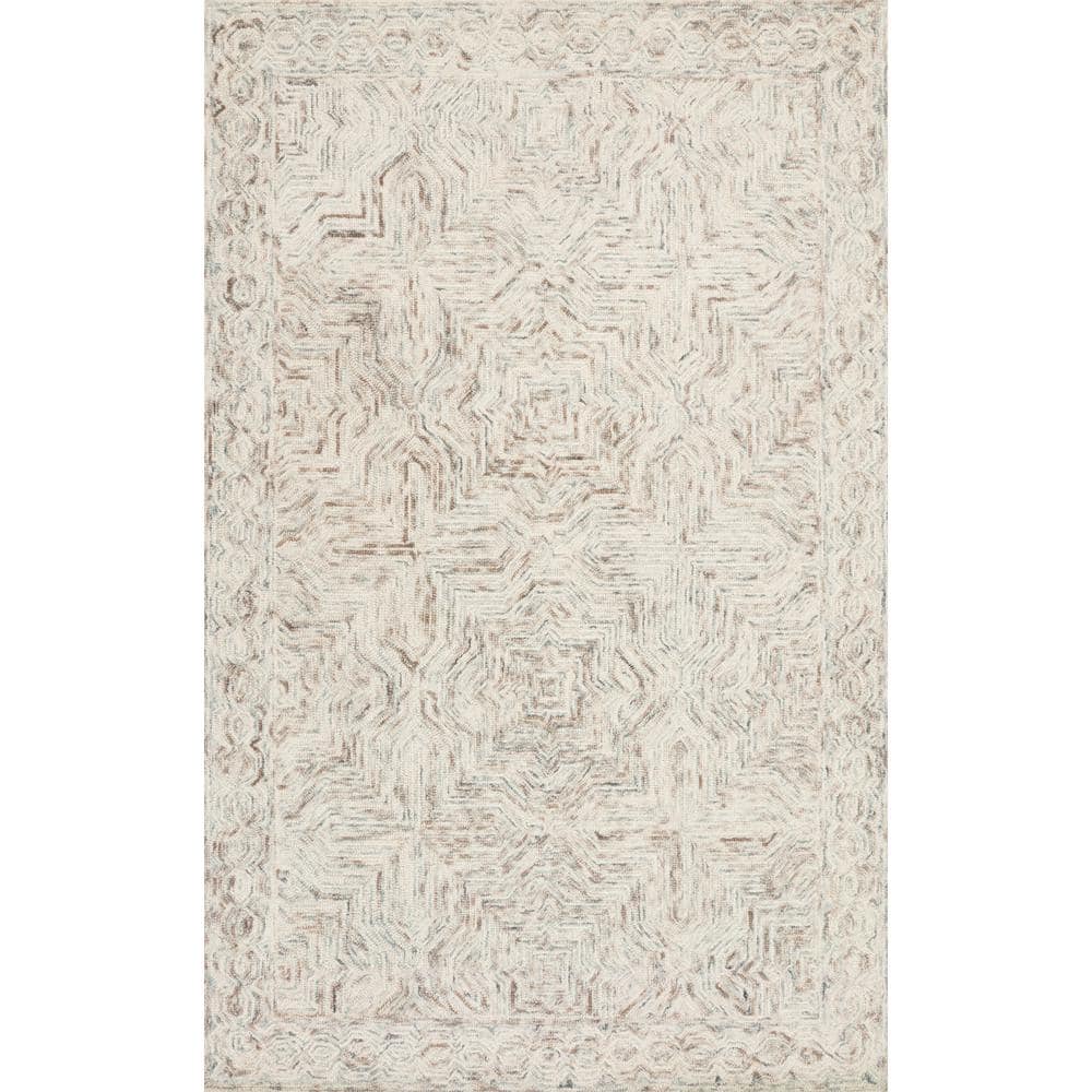 Ziva Neutral Hand-Tufted Wool 7'-9" x 9'-9" Area Rug