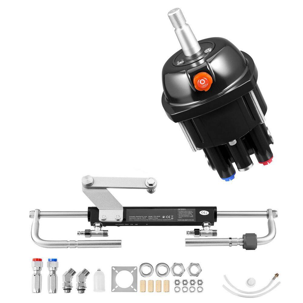 Hydraulic Steering Kit, Helm Pump & Cylinder, with 6.9 MPa/1,000 psi, Aluminum Alloy Housing, Check Valve, 90 HP price history on PriceWatchPro