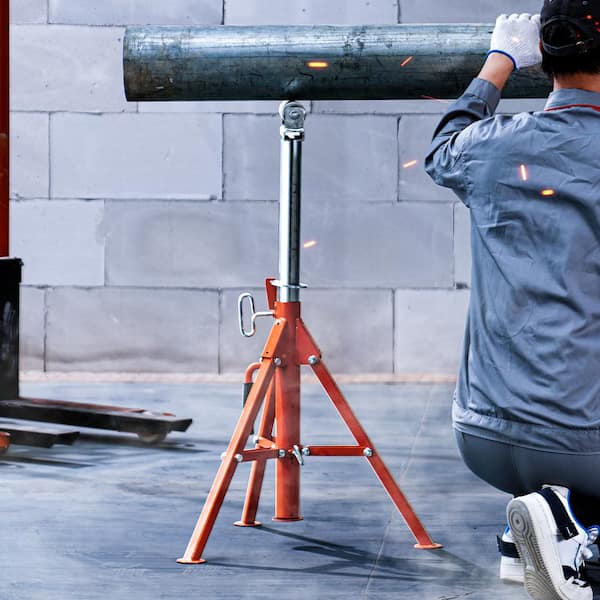 Roller Stand, Heavy Duty 2500 LBS. Load Capacity 27.6 in.-52 in. Height Adjustable, 45# Steel Folding Roller Stand