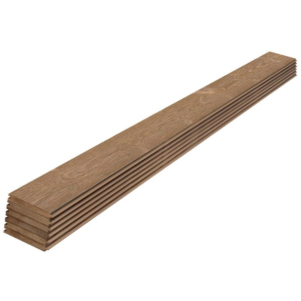 Edge 1 in. x 6 in. x 8 ft. Thermally Modified Lost Trail Pine Tongue and Groove Weathered Barn Wood Boards (6-Pack)