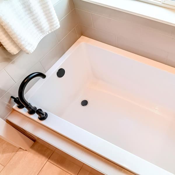 Westbrass 12 in. & 4 in. Bath Waste & Overflow with Tip-Toe Drain
