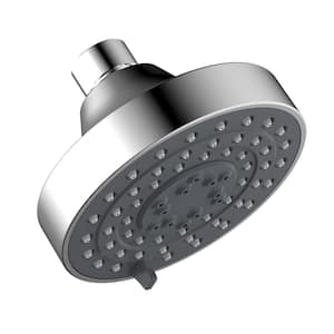 Middleton II Transitional 3-Spray Patterns 4.13 in. H Wall Mount Fixed Shower Head in Polished Chrome