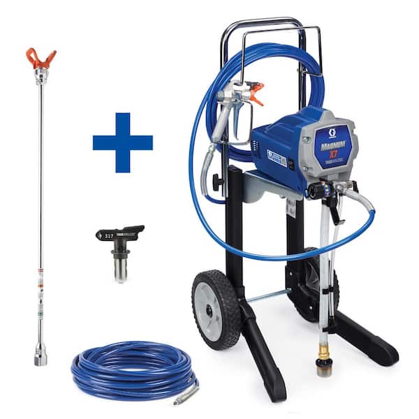 Graco Magnum X7 Cart Airless Paint Sprayer with 20 in. extension, 50 ft. Hose and TRU517 Tip