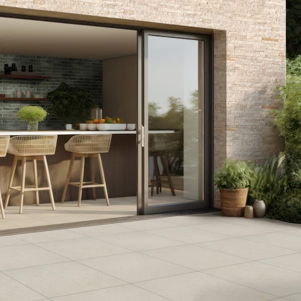 Royal White Splitface Ledger Panel 6 in. x 24 in. Natural Quartzite Wall Tile (35 cases/210 sq. ft. /Pallet)