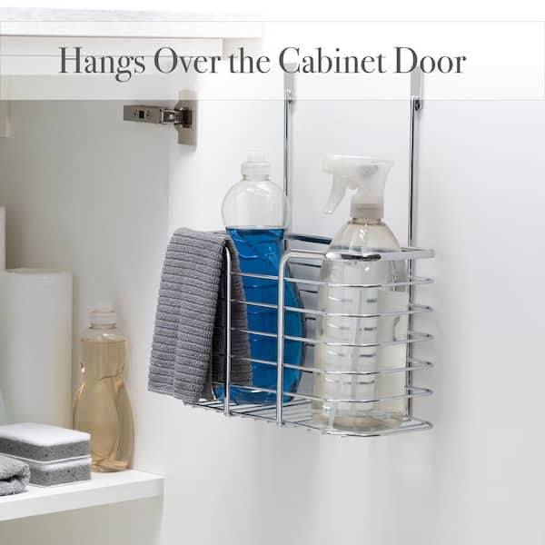 Slim Caddy LARGE Cabinet Door Organizer | Optimize Your Cabinet Space |  Kitchen Plastic Lids Organizer, Bathroom Accessories Storage, Under Sink