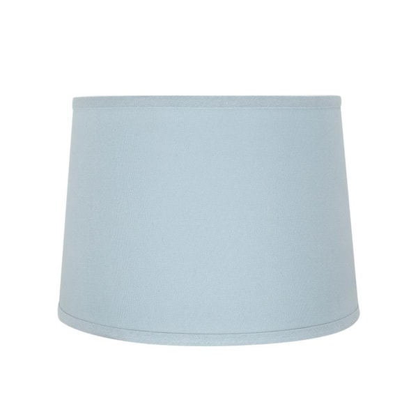 Aspen Creative Corporation 14 in. x 10 in. Light Blue Hardback Empire Lamp Shade