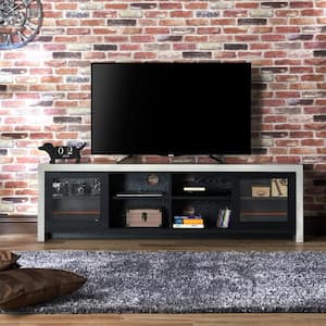 Linah 70.86 in. Black tv Stand Fits tv's up to 81.5 in.