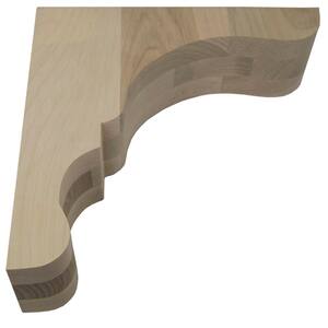 Lexington 10 in. x 3 in. x 10 in. Maple Overhang Wood Corbel with Mounting System