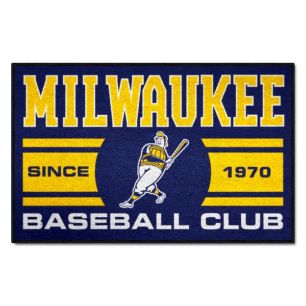 Fanmats 28259 Milwaukee Brewers Starter Mat 19x30