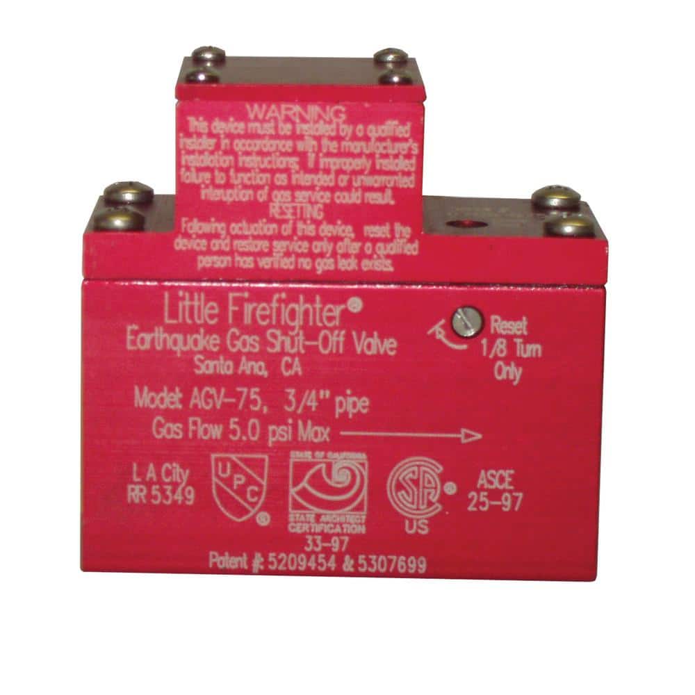 Watts 3/4 In Earthquake Gas Shutoff Valve AGV-75 - The Home Depot