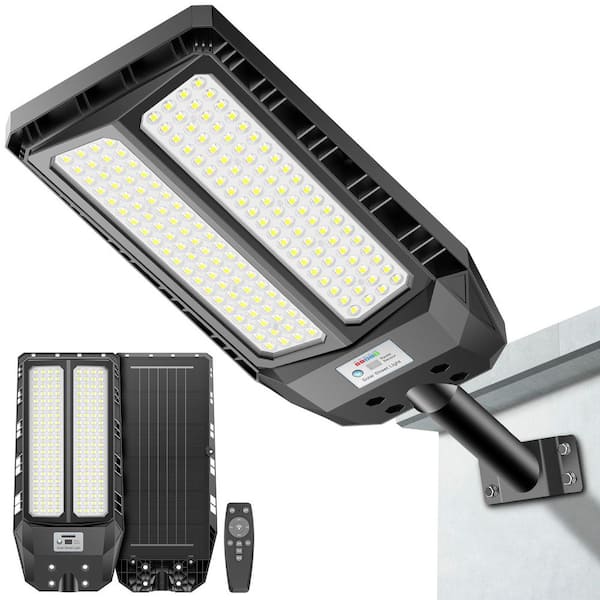 6,000-Watt Equivalent 6,000-Lumens 240° Black Dusk to Dawn Motion Sensing Integrated LED Flood Light 7000K