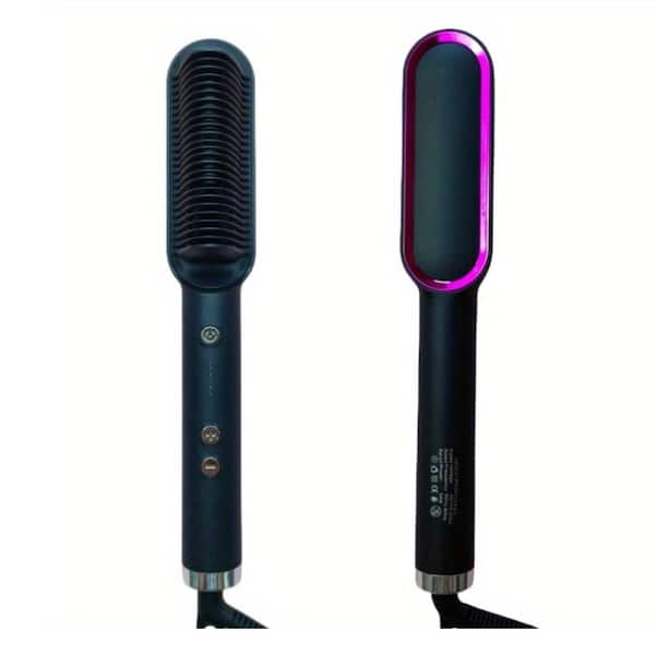 Aoibox 12.21 in. x 1.97 in. x 1.97 in. 2-in-1 Electric Hair Styling Tools - Curling Iron/Flat Iron in Black Finish