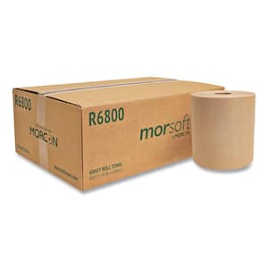 Morcon 8 in. x 350 ft. Brown Morsoft Universal Roll Paper Towels