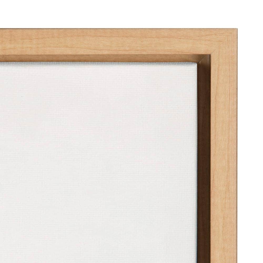 Whimsical Highland Cow in Tub Canvas Art with Natural Frame
